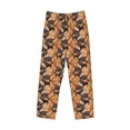 thumbnail image 6 of Uemuo Dog Pattern Men's Wide Leg Palazzo Lounge Pants with Pockets Light Weight Loose Comfy Casual Pajama Pants-Medium, 6 of 9