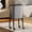 Eclipse Grey, variant on 23L Art Decor Trash Can with Wheels, Press-to-Open Lid, Tall Standing Garbage Bin with Lockable Casters, Metal Basket for Kitchen, Living Room, Bedroom, Cream White