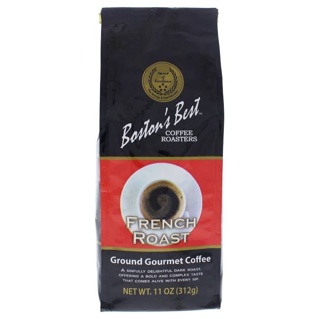 French Roast Ground Gourmet Coffee by Bostons Best for 11 oz Coffee