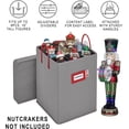thumbnail image 5 of Nutcracker and Figurine Collectible Storage Box - Stores Up to 9-16-inch Tall Nutcrackers, Ornaments, and More - Holiday Decor Protective Organizer Container with Adjustable Dividers, 5 of 5
