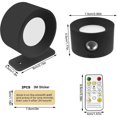 thumbnail image 3 of fsxdhpcsgfc Lights Of Sweden Wall Lights Rechargeable Wall Mounted Sconces Living Room Gadgets LED Wall Lights For Bathroom Living Room Kitchen Solar System Night Light Projector with Night Light, 3 of 7