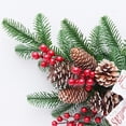 thumbnail image 5 of Decoraciones de corona navideña, guirnalda de árbol artificial oel, arreglo floral navideño para decoración de bodas, jardín, chimenea, escalera, decoración colgante navideña (70 cm) oso de fresa  Electrónica, 5 of 5