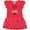 Red and Polka Dot, variant on Inktastic Pittie Life is RUFF! Pit Bull Tan Gift Baby Girl Dress