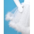 thumbnail image 6 of TiaoBug Toddler Girls Christmas Snowman Costume Ballet Dancewear Leotard Tutu Dress White 4, 6 of 7