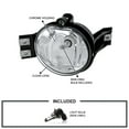 thumbnail image 3 of Spec-D Tuning Clear Driving Fog Lights + Bulbs + Switch Compatible with 2002-2008 Dodge Ram 1500 2500 3500, 2004-2006 Dodge Durango, L+R Pair Assembly, 3 of 7