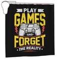thumbnail image 2 of DouZhe Play Games Forget The Reality Pattern Shower Curtain, Waterproof Bath Curtains for Bathroom Decorations, 72 x 72 inches, 2 of 7