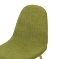 thumbnail image 4 of Noble House Rheena Indoor Mid Century Modern Fabric Dining Chairs, Set of 2, Green, 4 of 5