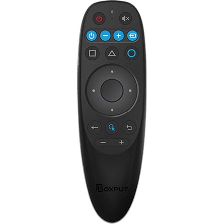 BPR2S Bluetooth Voice Remote Control Air Mouse Remote Control with 6-Axis Gyro Support IR Learning TV 4 Keys IR Isolation for Android TV Box TV Stick Set Top Box (No USB Dongle)