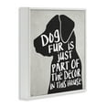 thumbnail image 3 of Stupell Industries Dog Fur Funny Pet Phrase Animals & Insects Painting White Framed Art Print Wall Art, 24 x 24, 3 of 9