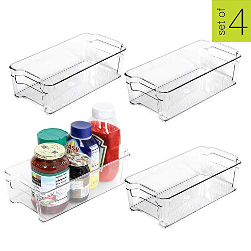 Drawer Type Kitchen Organization And Storage Size:small-30 * 13 * 12cm AINIM Fridge Organizer Stackable Refrigerator Bins With Handles And Lids Refrigerator Special Preservation Box With Drain