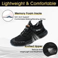 thumbnail image 2 of Steel Toe Cap Trainers Men’s & Women’s Lightweight Safety Shoes | Breathable Anti-Slip Work Trainers | Anti-Puncture Comfort Design | Summer Industrial Footwear, 2 of 8