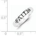 thumbnail image 2 of 925 Sterling Silver Vintage Faith Ring Religious, 2 of 6