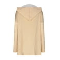 thumbnail image 5 of ShomPort Long Hoodie for Women Fall Lightweight Hooded Outerwear Long Sleeve Casual Front Open Cardigan, 5 of 5