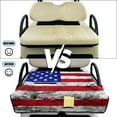 thumbnail image 6 of Yuyamidu American Flag Golf Cart Seat Covers with Pockets Soft Golf Cart Seat Towel Blanket for 2 Passenger Seats Club Car Accessories Gifts for Golfer for All Season, 4th of July, 6 of 8
