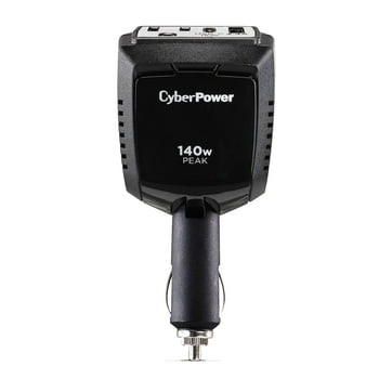 CyberPower M140BUC - 1 Outlet 140 Watt Power Inverter with 1 USB-C & 1 USB-A Port