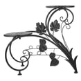 thumbnail image 5 of HINTRMENT 1Pack Elegant Design Metal Indoor Plants Shelf Waterproof Space Saving 11.8x7.9x16.5in, 5 of 8