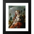 thumbnail image 2 of Maarten Van Heemskerck 19x24 Black Modern Framed Museum Art Print Titled - Virgin with Child in Front of a Landscape, 2 of 5