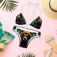 thumbnail image 6 of Vintage Bear Swimsuit Women Bikini Sets, Detachable Sponge Adjustable Strap Swim Suits, Two-Pack- Beachwear Pool Party Summer Vacation, 6 of 6