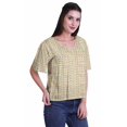 thumbnail image 3 of Moomaya Blouse d'Été Boho à Manches Courtes en Rayonne Imprimée pour Femmes, 3 of 5