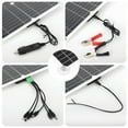 thumbnail image 6 of Solar Panel Kit, TSV 100A Charge Controller 12V PWM Auto Parameter Extension Cable with Battery Clips for any Surfaces, 6 of 10