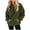 Army Green, variant on Jaunzuar Hoodies for Women Solid Color Corduroy Long Sleeve Sweatshirt Loose Casual Pullover Sweatshirts with Pockets L