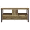 thumbnail image 5 of DeeHome Gerrig Weathered Pine and Dark Bronze 48-inch TV Console, 5 of 9