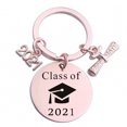 thumbnail image 1 of Porte-clés de Graduation en Acier Inoxydable Charme Cadeau de Graduation pour Diplômés, 1 of 10