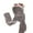 Grey, variant on Winter Plush Hooded Scarf Cute Animal Gloves Pocket Soft Earflap Hat 3 in 1