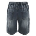 thumbnail image 6 of Tdoqot Boys Denim Shorts with Pockets- Straight Leg Elastic Waist Casual Baggy Kids Jean Shorts Dark Blue Size 6-14, 6 of 7