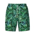 thumbnail image 4 of Lsque Mens Swim Trunks Monstera Leaves Pattern - Bathing Suit Compression Liner - Beach Swim Shorts Swimwear - (S-3XL) - Stretch Quick Dry -Medium, 4 of 9