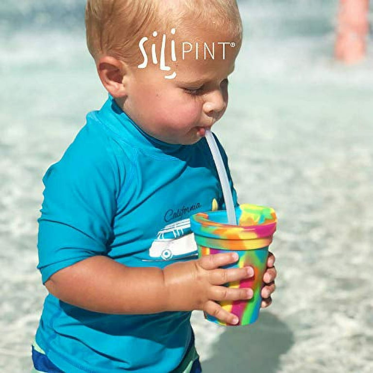 Silipint Kids 8oz Tumbler with straw & lid-Coral Reef – Featherandvine