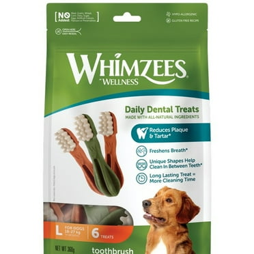 Whimzees Toothbrush Large 150mm (6Pk) Case of 6