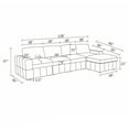 thumbnail image 5 of Aukfa Sectional Sofa, 138" Oversized Modular Couch with Ottoman for Living Room, Microfiber, Gray, 5 of 7