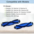 thumbnail image 2 of 4 Pack Replacement Parts Rolling Brush Compatible with Eufy RoboVac 11S, 30C, G30, 30, 11S MAX, 30C MAX, 15T, 15C, 12, 35C, 15C MAX, G30, G30 Edge Robotic Vacuums, 2 of 12