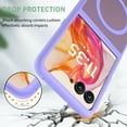 thumbnail image 5 of Dteck for Motorola Razr Ultra 2025 Magnetic Case with Screen Protector, Compatible with MagSafe, Ultra Slim Lightweight Anti Yellowing Phone Cover Durable Rugged Shockproof TPU,Purple, 5 of 5