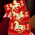 thumbnail image 4 of 6Pcs Year of The Horse Red Envelopes,2026 Chinese New Year of The Horse Lucky Money Pocket Hong Bao,Traditional Chinese Spring Festival Blessing Red Pockets for Cash Gift Greeting Card, 4 of 9