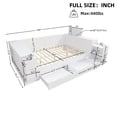 thumbnail image 2 of Full Size Daybed with Storage Headboard - White MDF, 2 of 7