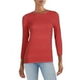 thumbnail image 1 of Buffalo David Bitton Womens Mercer Crew Neck Striped Blouse, 1 of 1