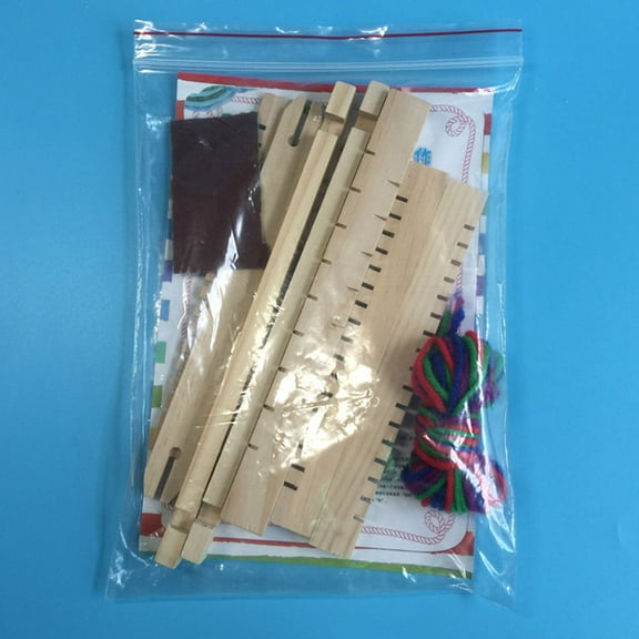 GAXIRE Wooden Warping Board for Weaving and Knitting Set, Khaki Color, Hand-Eye Coordination, 1 Piece