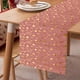 thumbnail image 5 of Bandera de mesa de nailon con lámina dorada, tela de nailon, decoración para fiestas, árboles de Navidad, copos de nieve, alces, para reuniones navideñas, camino de mesa de nailon, 5 of 5
