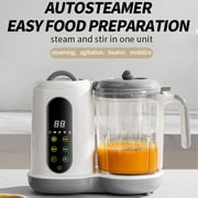 Baby Food Maker, Multifunction Baby Food Processor Chopper Grinder Steamer Puree Blender Mill One Step, with Bottle Warmer, Auto Cooking & Grinding & Touch Control Panel, for Healthy Homemade