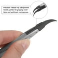 thumbnail image 5 of Uxcell 2pcs Precision Ceramic Tweezer 5" Stainless Steel Tweezers Anti-Static Curved Head, 5 of 6