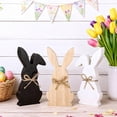 thumbnail image 3 of JHEHF 3PCS Easter Wooden Table Signs Rabbit Crafts Ornaments Rustic Farmhouse Freestanding Shelf Tabletop Tiered Tray Decor Holiday Party Supplies Table Centerpiece, 3 of 8