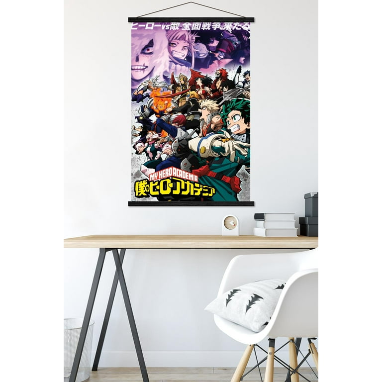 Trends International My Hero Academia: Season 6 - Teaser Key Art Framed  Wall Poster Prints Mahogany Framed Version 22.375 X 34 : Target