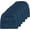 Linear Indigo Blue, variant on Non-Slip Tufted Chair Cushions for Dining Room, Kitchen and Office Use, U-Shaped Skid-Proof Seat Pad, 15x16 Inches, 6 Pack, Indigo Blue