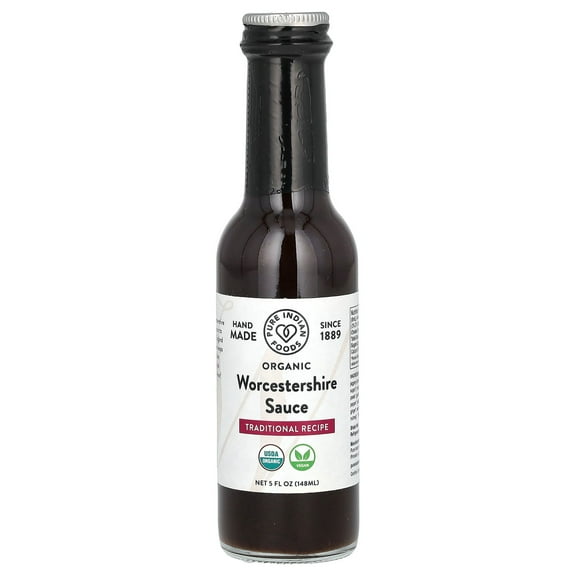 Pure Indian Foods Organic Worcestershire Sauce, 5 fl oz (148 ml)