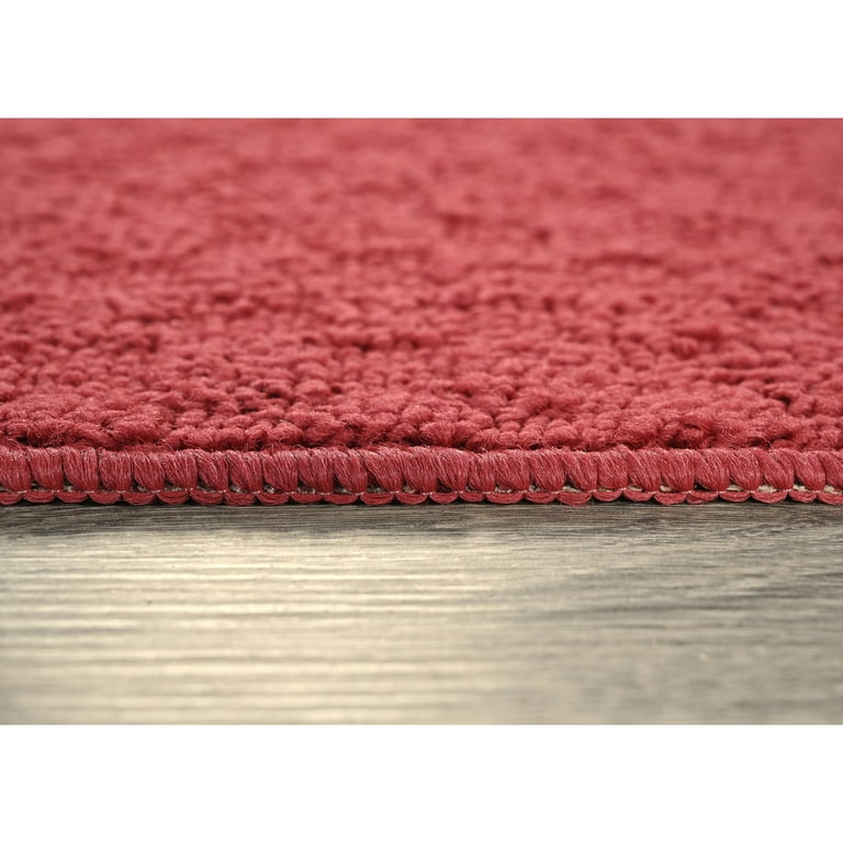 Garland Town Square 7 x 9 Chili Red Indoor Solid Area Rug Garland Town Square 7 x 9 Chili Red Indoor Solid Area Rug