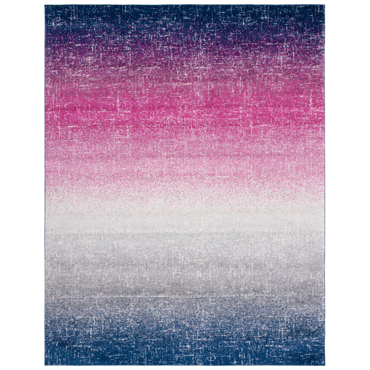 SAFAVIEH Madison Jadyn Abstract Area Rug, Fuchsia/Navy, 4' x 6'