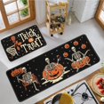 thumbnail image 4 of Popular Home Essentials, 2 Piece Halloween Kitchen Decor Rugs Set Skeleton Pumpkin Kitchen Rugs and Mats Non Washable Absorbent Kitchen Accessories Decoration Floor Mats 15.7x23.6+15.7x47, 4 of 9