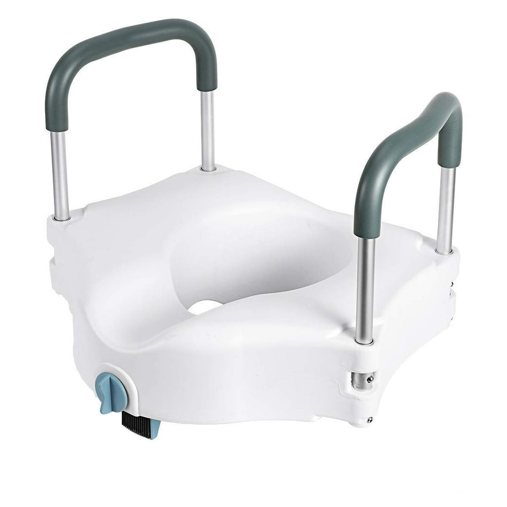OasisSpace Medical Raised Toilet Seat Portable Secure Elevated Riser